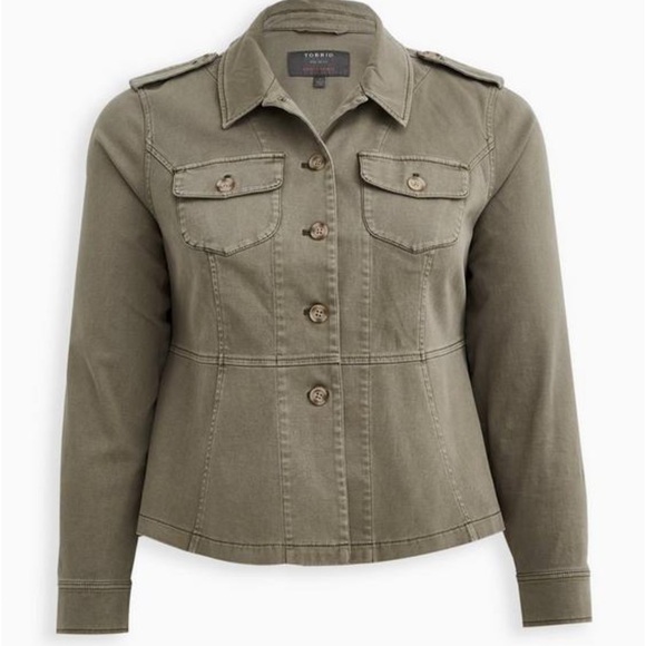 Torrid Twill Peplum Utility - Picture 7 of 11